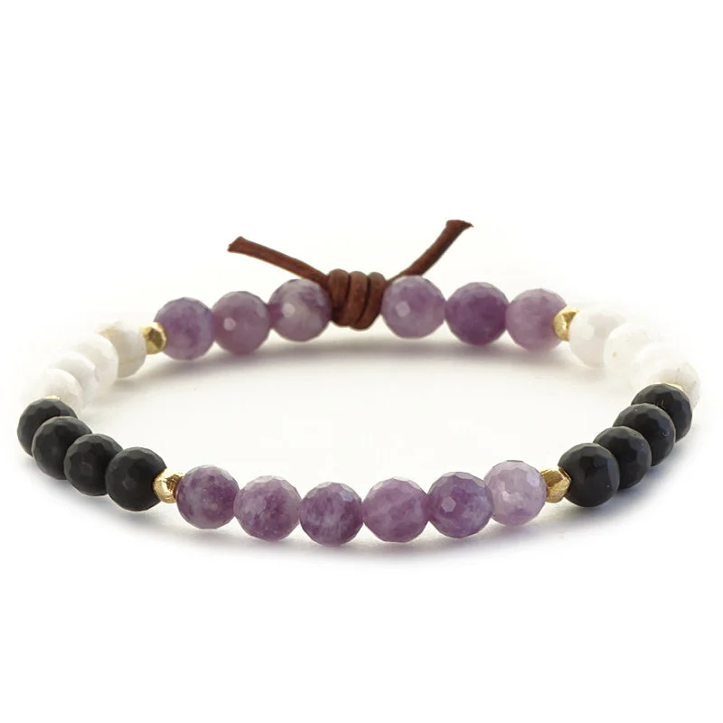 Women's bracelets love-gem-Until We Meet Again Bracelet - Lepidolite | A Bereavement Bracelet