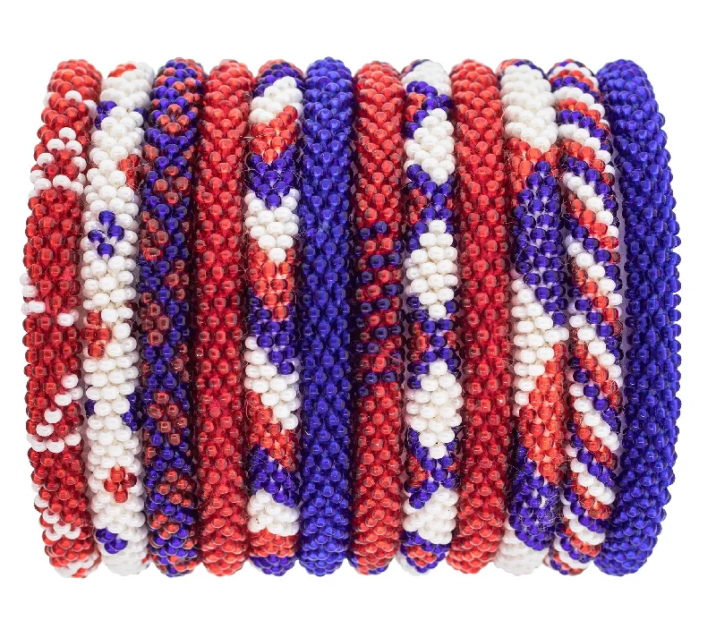 Women's bracelets artisan-polished-Roll-On® Bracelets <br> Red, White, & Blue