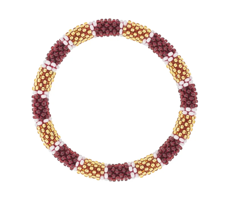 Women's bracelets love-inspired-Game Day Roll-On® Bracelet <br> Burgundy & Gold