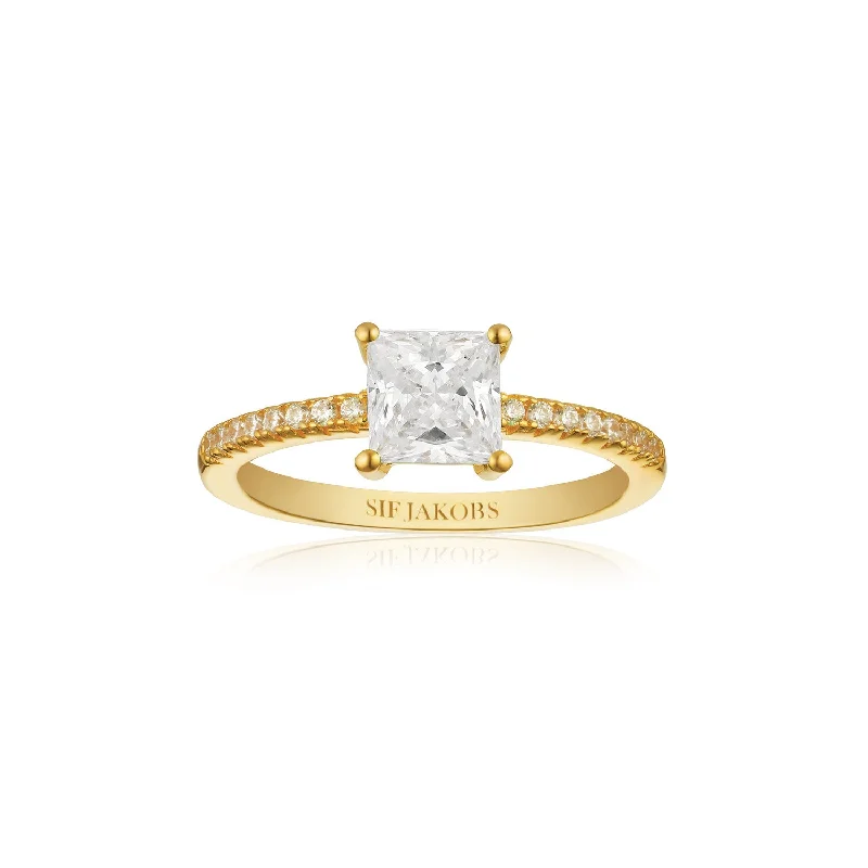 Women's rings sophisticated-Ring Ellera Quadrato