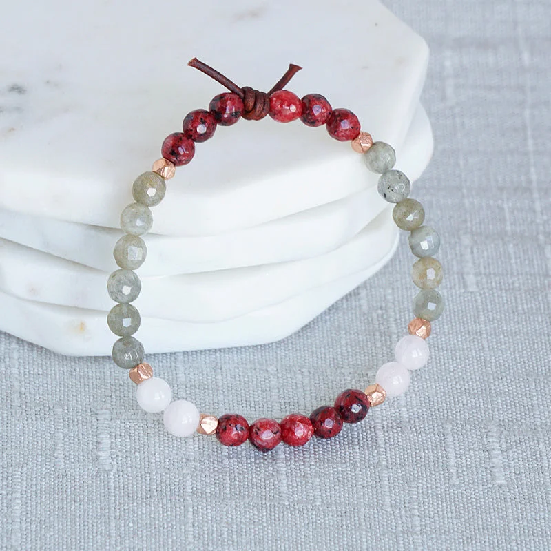 Women's bracelets creative-cuff-Be Unapologetically You - Red | A Mini Meaningful Bracelet