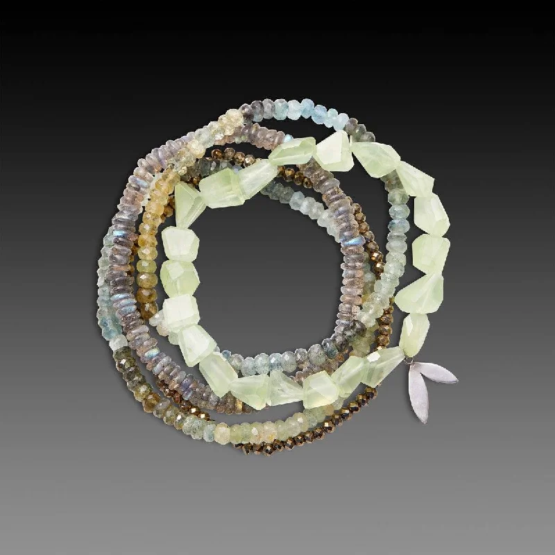 Women's bracelets rare-stone-Lush & Luminous Bracelet Set