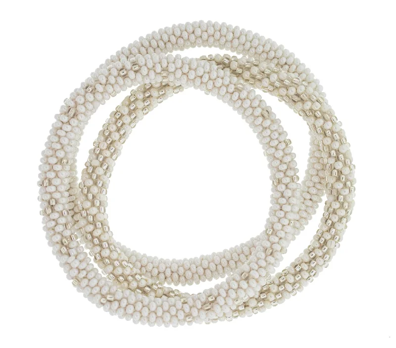 Women's bracelets artisan-finish-8 inch Roll-On® Bracelets <br> Pearl