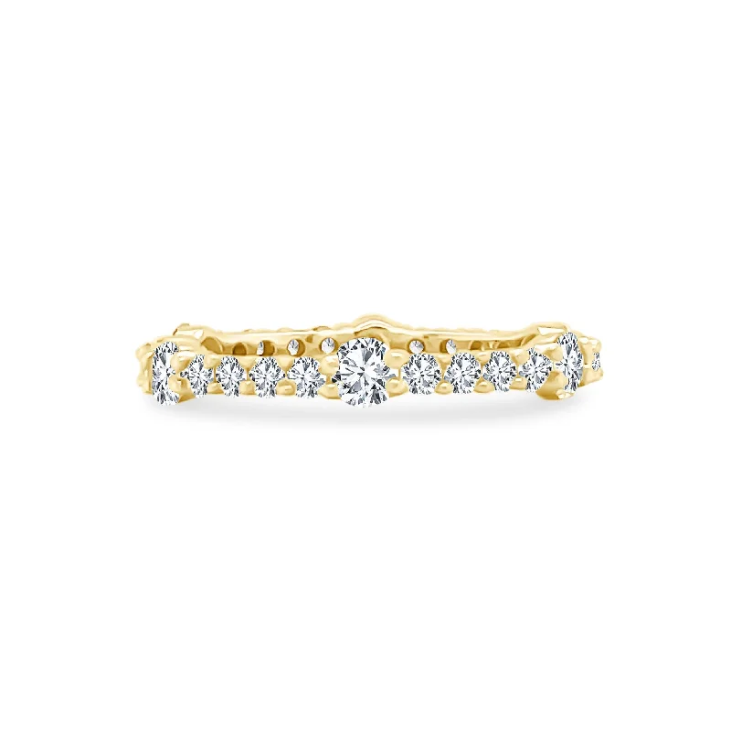 Women's rings holiday-gem-Mixed Round Band