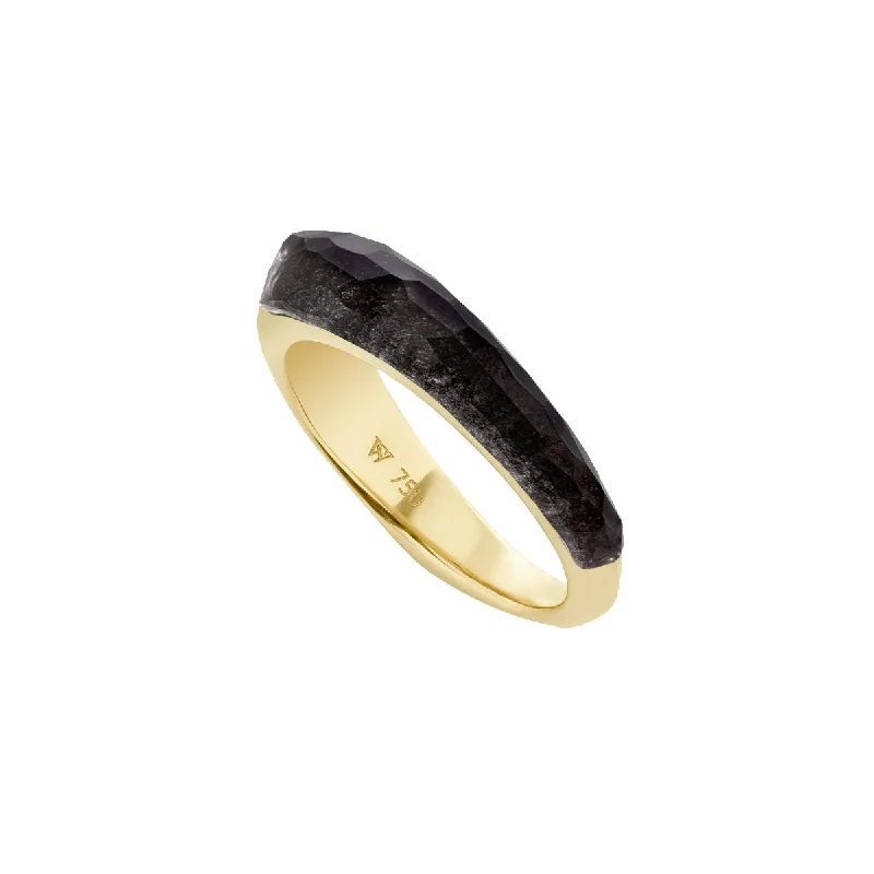 Women's rings daily-glow-Crystal Haze Shard Slimline Stack Ring