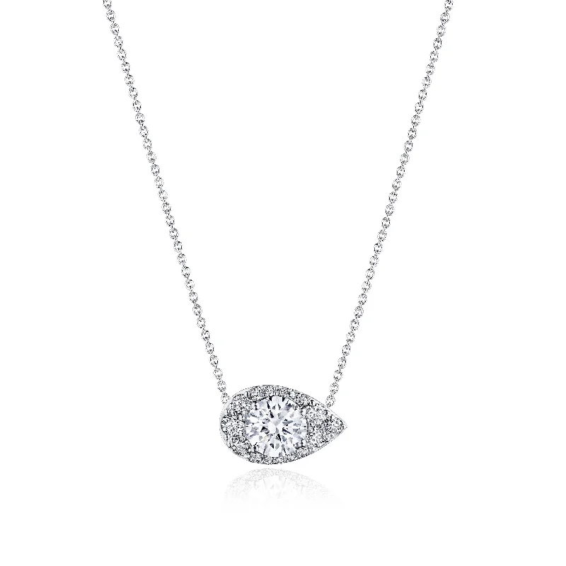 Women's necklaces retro-chic-TACORI Bloom | 17" Pear Bloom Diamond Necklace FP811ERDPS5