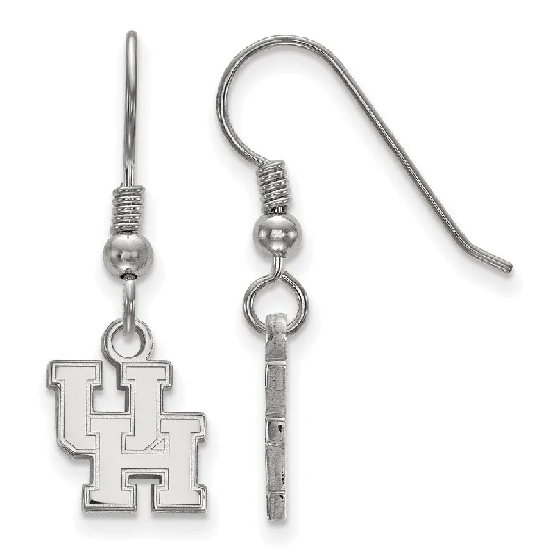 Women's earrings striking-design-Sterling Silver University of Houston XS (Tiny) Dangle Earrings