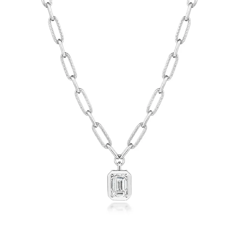 Women's necklaces refined-chic-TACORI Allure | Petite Diamond Link Necklace - 1.54ct FP813VEC8X6LD