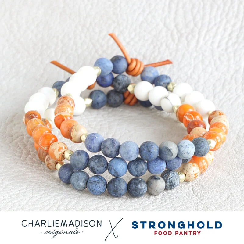 Women's bracelets artisan-style-Stronghold Mini Bracelet | Stronghold Food Pantry X Charliemadison Collaboration