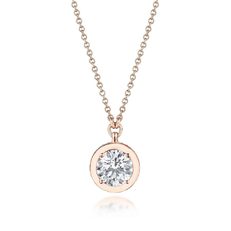 Women's necklaces fine-gold-chain-TACORI Allure | Diamond Necklace - 1ct FP812RD65LDPK