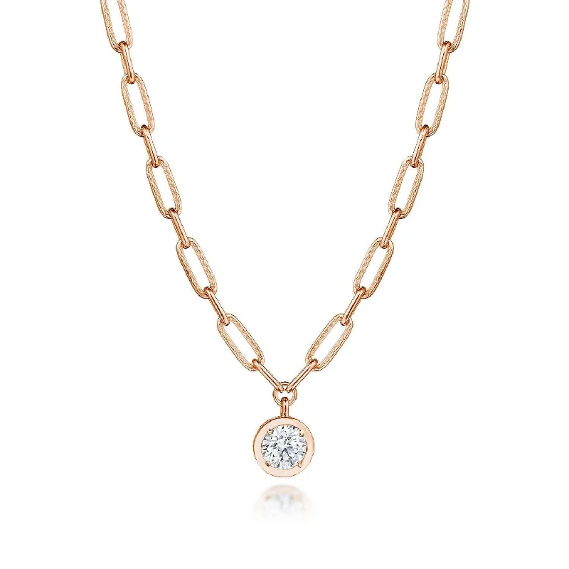 Women's necklaces enduring-chic-TACORI Allure | Petite Diamond Link Necklace - 1.54ct FP813RD75LDPK