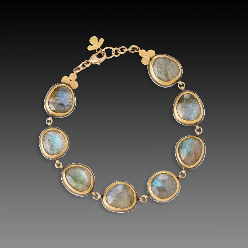 Women's bracelets gentle-design-Labradorite Link Bracelet