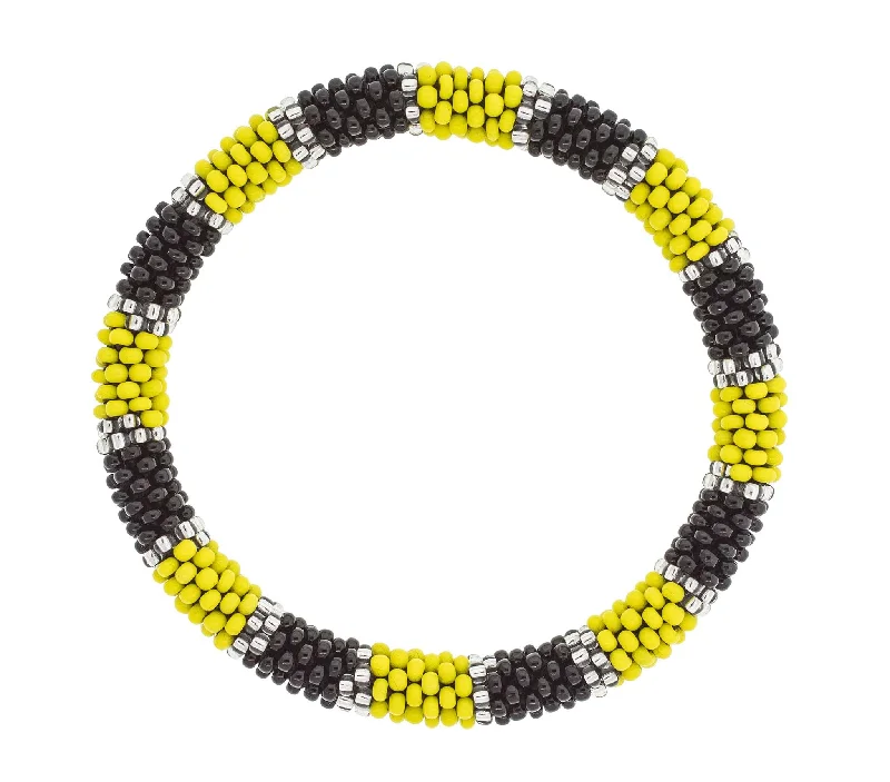 Women's bracelets daily-gem-Game Day Roll-On® Bracelet <br> Black & Yellow