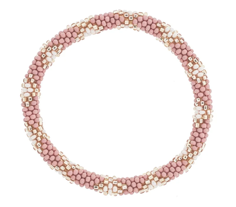 Women's bracelets fine-silver-8 inch Roll-On® Bracelet <br> Pink Diamonds