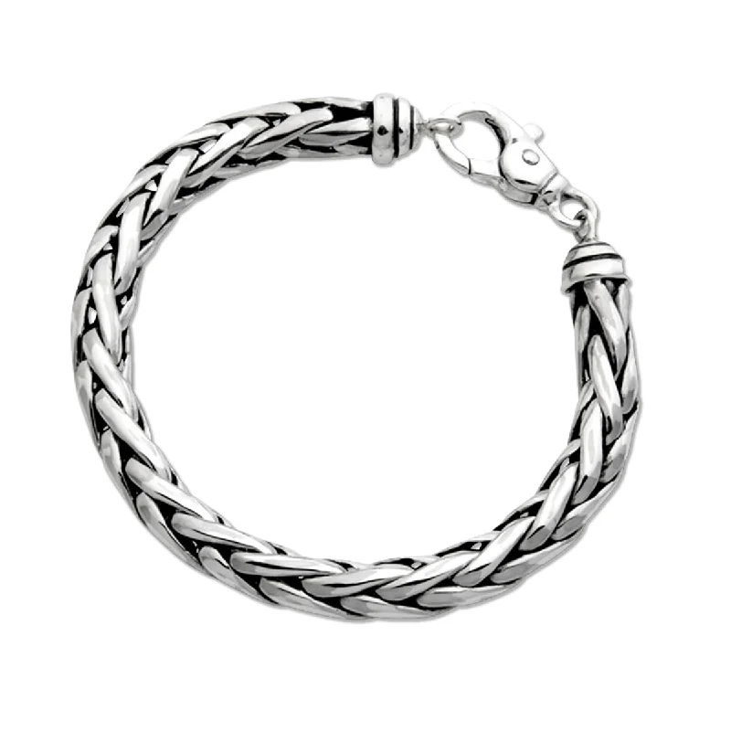 Women's bracelets retro-chic-Ladies Wide Woven Bracelet