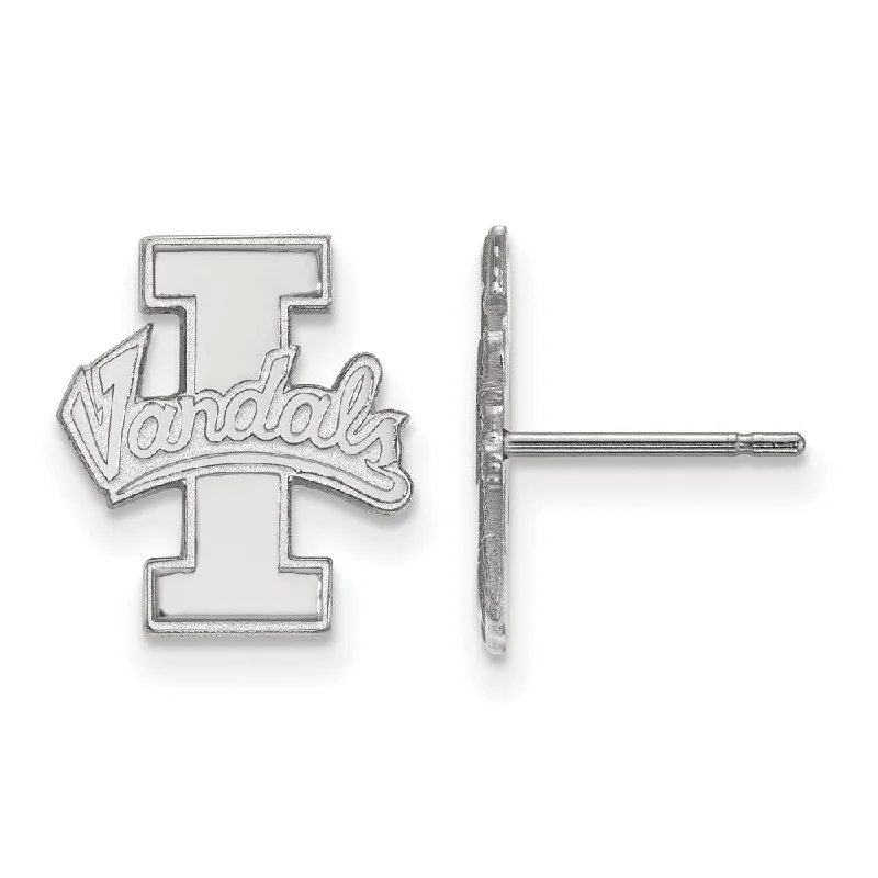 Women's earrings fine-silver-10k White Gold University of Idaho Small Post Earrings