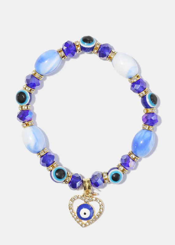 Women's bracelets love-gem-Blue Evil Eye Bracelet