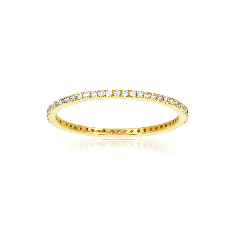 Women's rings baroque-Petite Diamond Eternity Band