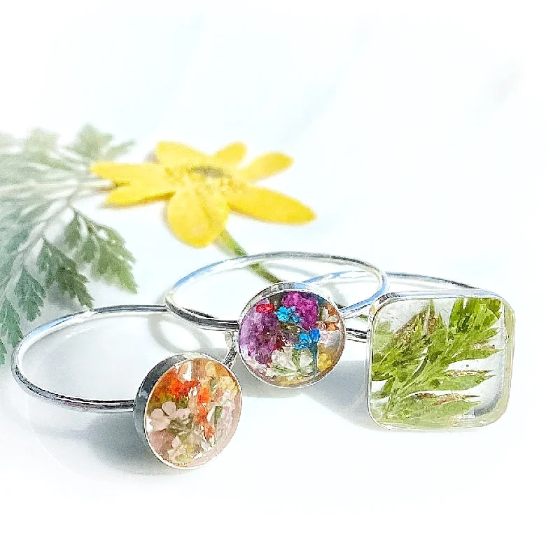 Women's rings fine-classic-Botanical Garden Rings Size 7 - BG32