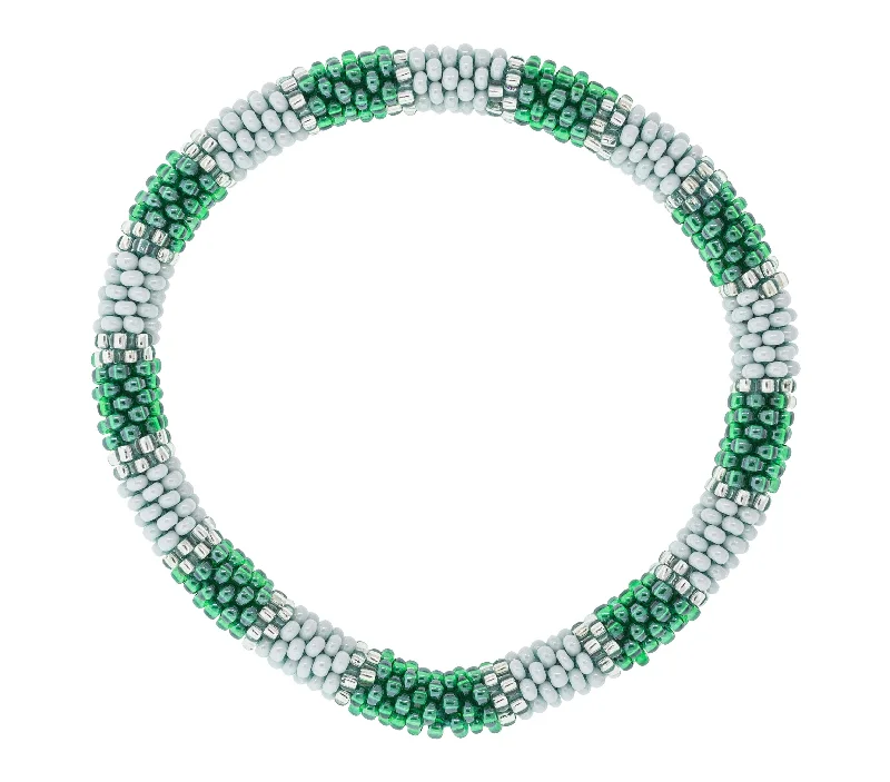 Women's bracelets evening-gem-Game Day Roll-On® Bracelet <br> Green & White