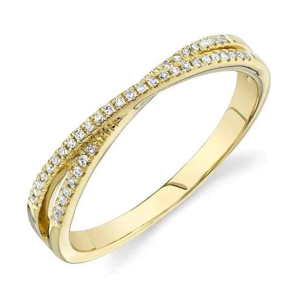 Women's rings fine-design-Skinny Diamond X Ring