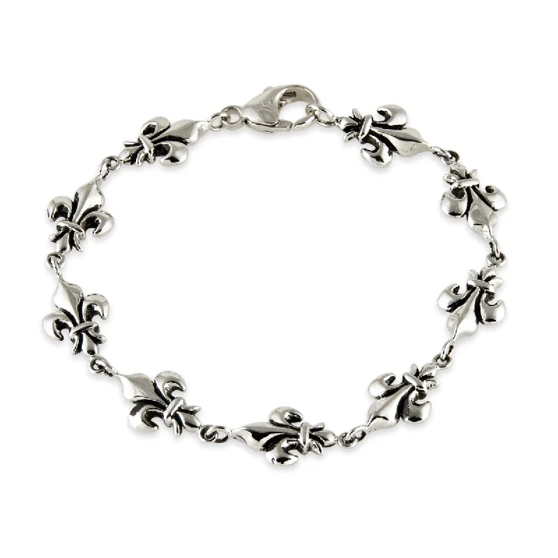 Women's bracelets holiday-Fleur De Lys Bracelet