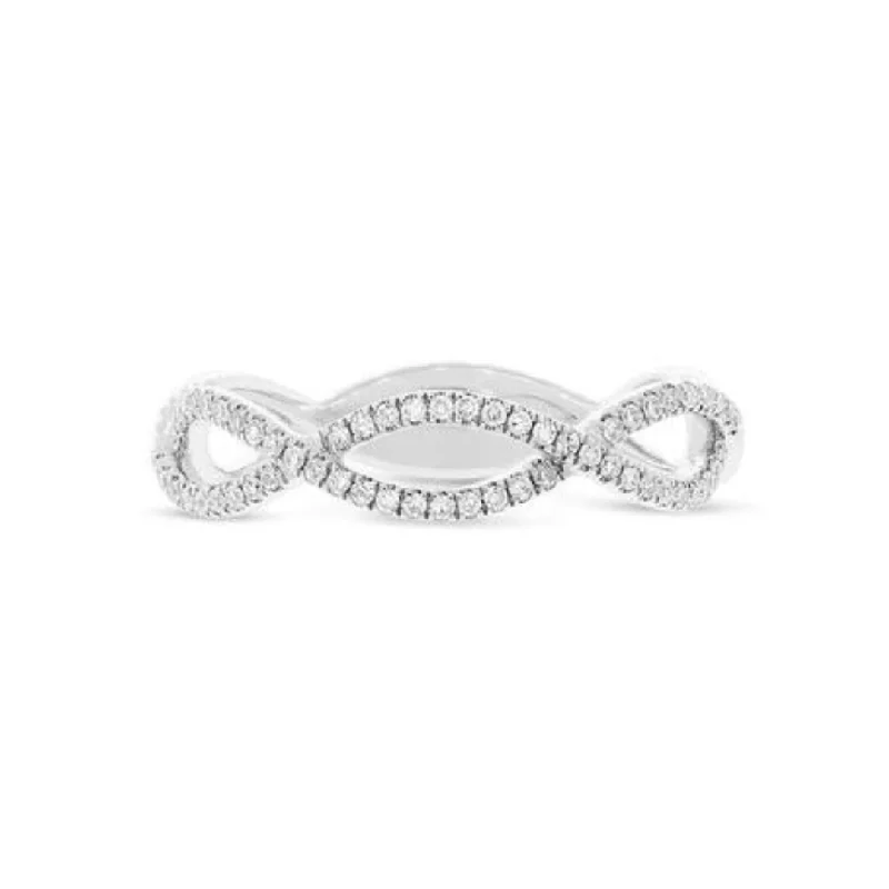 Women's rings artisan-polished-Diamond Twist Ring