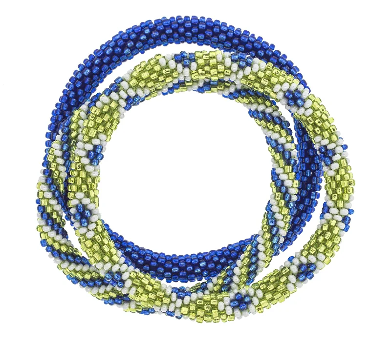 Women's bracelets evening-ready-Game Day Roll-On® Bracelets <br> Blue & Green