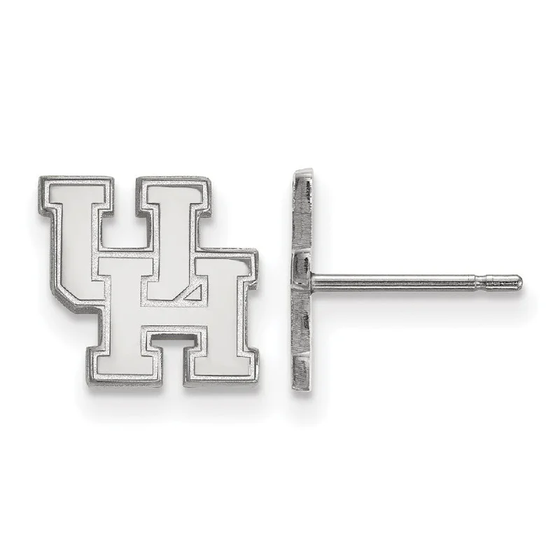 Women's earrings striking-accent-Sterling Silver University of Houston XS (Tiny) Post Earrings