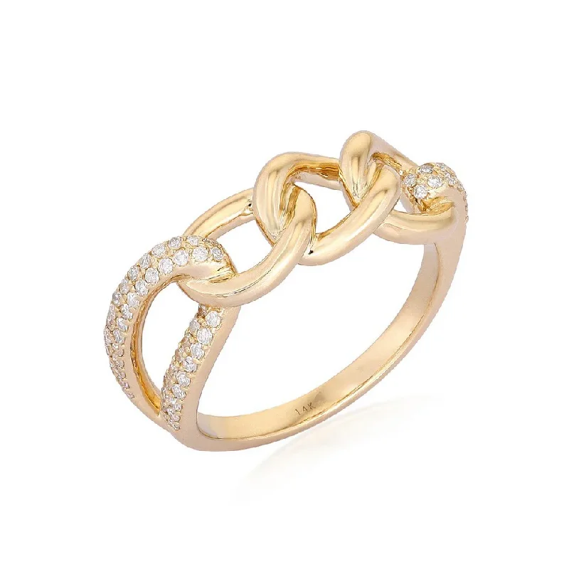 Women's rings refined-gold-ZOE CHAIN LINK RING