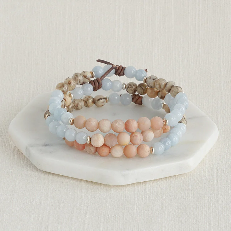 Women's bracelets artisan-finish-Grace Mini Bracelet | Mini Gemstone Bracelet