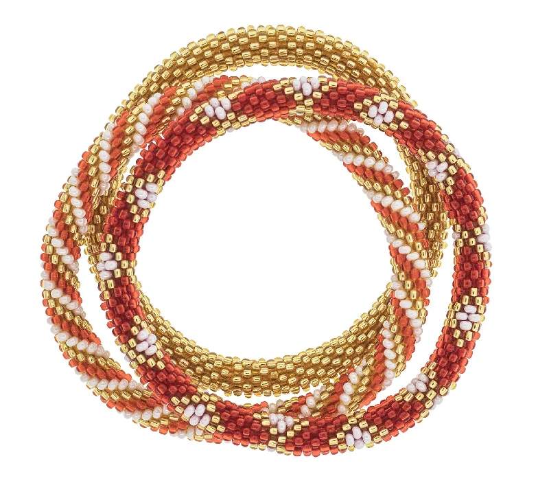 Women's bracelets rare-design-Game Day Roll-On® Bracelets <br> Red & Gold