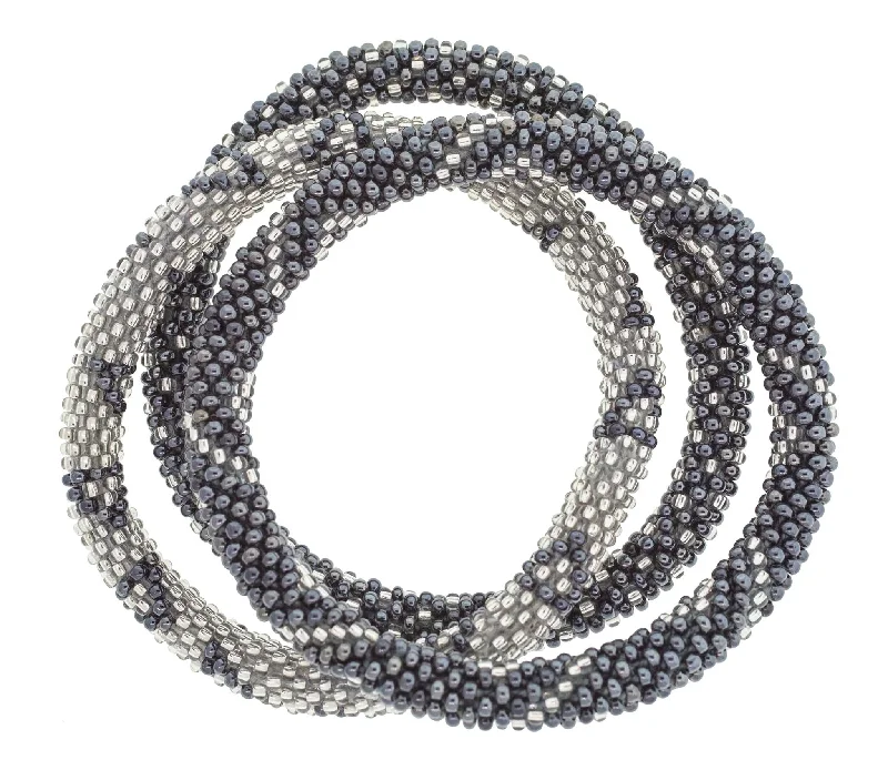 Women's bracelets triple-band-Roll-On® Bracelets <br> Slate