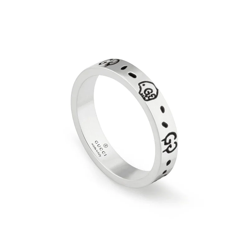 Women's rings fine-silver-Gucci Ghost Band