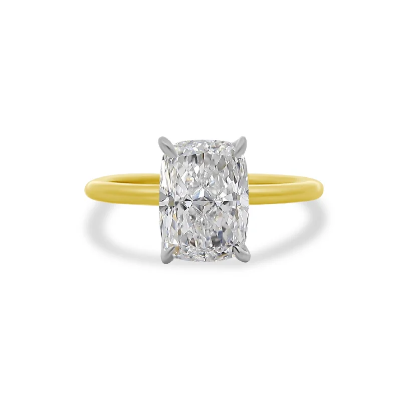 Women's rings refined-2.59ct Cushion Diamond Solitaire