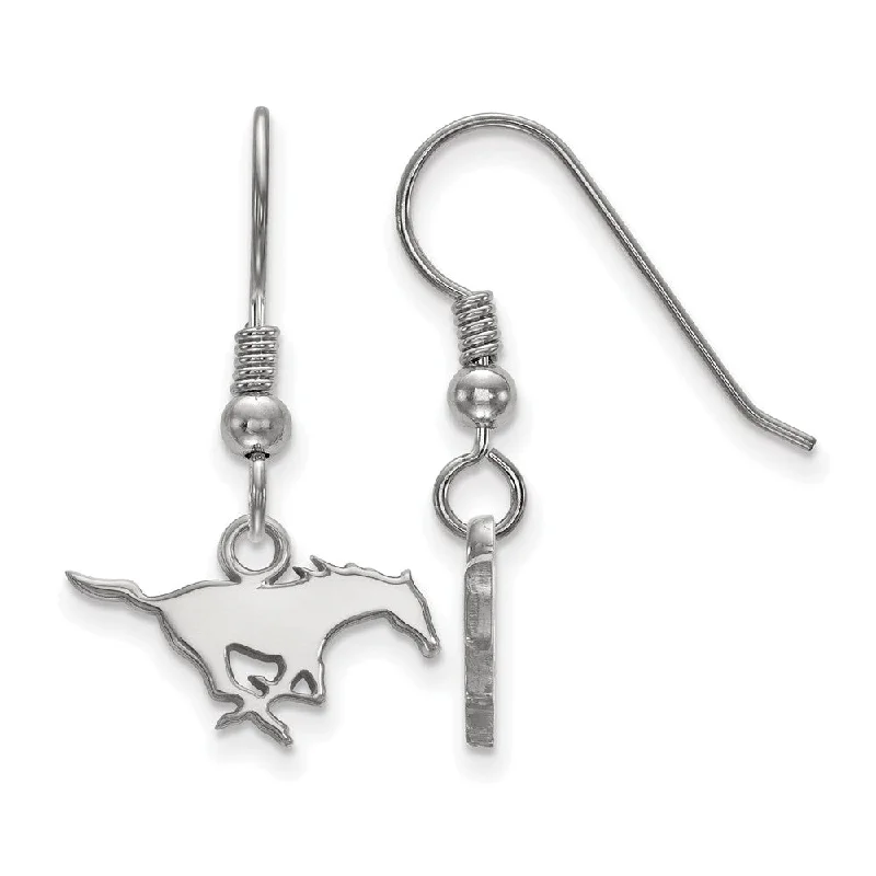 Women's earrings gentle-design-Sterling Silver Southern Methodist Univ. XS (Tiny) Dangle Earrings