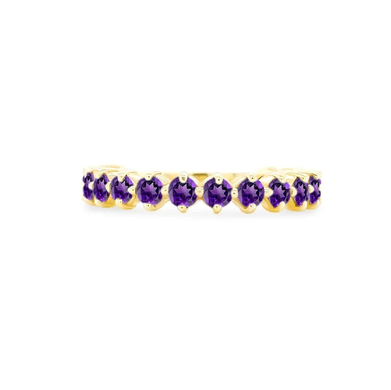 Women's rings fine-classic-Amethyst Marrakesh Band