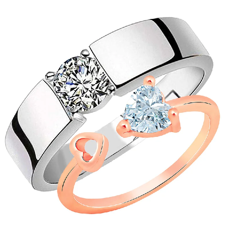 Women's rings retro-elegance-Darshana Jewels  Adjustable Couple Ring