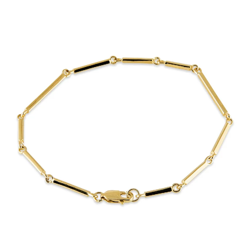 Women's bracelets retro-glam-Matchstick Bracelet in 14K