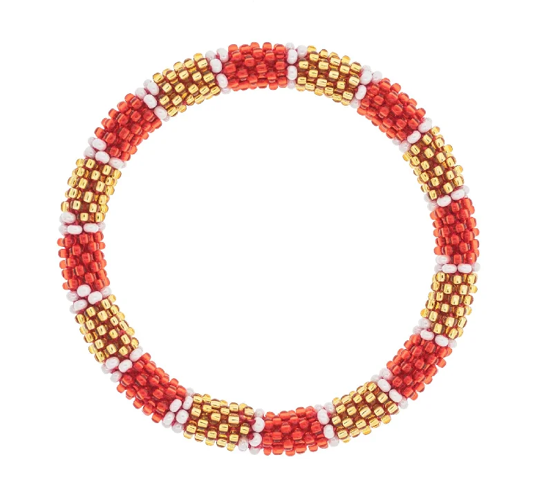 Women's bracelets holiday-Game Day Roll-On® Bracelet <br> Red & Gold