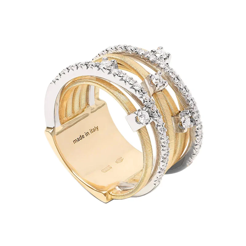 Women's rings perfect-gift-GOA 7-Strand Ring With Diamonds