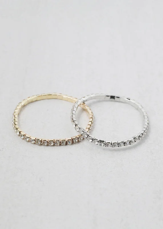 Women's bracelets refined-elegance-Rhinestone Bracelet