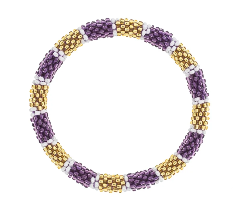 Women's bracelets high-gold-Game Day Roll-On® Bracelet <br> Purple & Gold