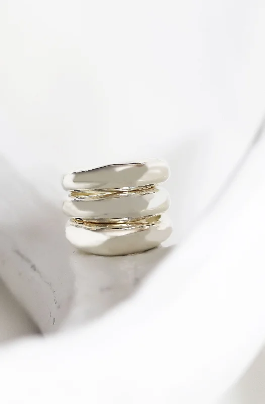 Women's rings fine-chic-CASEY STACKING RINGS - STERLING SILVER