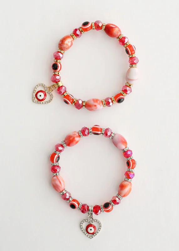 Women's bracelets gentle-gem-Red Evil Eye Bracelet