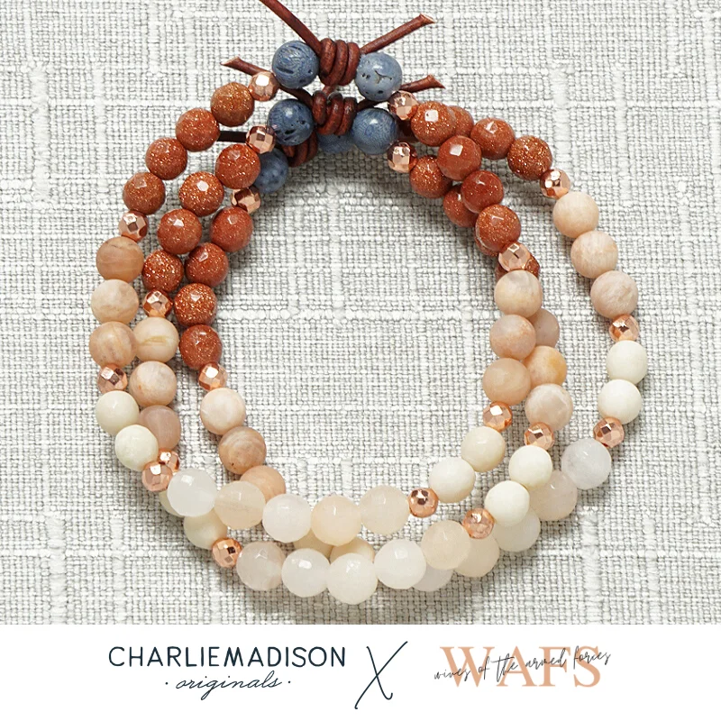 Women's bracelets baroque-Wives of the Armed Forces Mini Bracelet | Wives of the Armed Forces X Charliemadison Collaboration