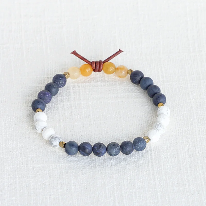 Women's bracelets gentle-elegance-In My Heart Mini Bracelet - Navy | Military Deployment Bracelet