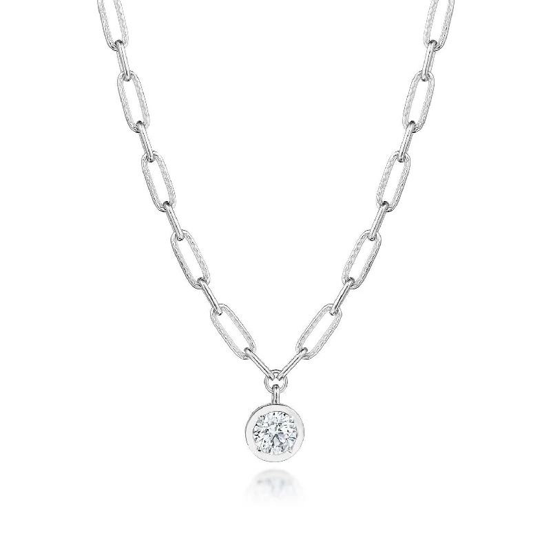 Women's necklaces fine-design-TACORI Allure | Petite Diamond Link Necklace - 1.54ct FP813RD75LD