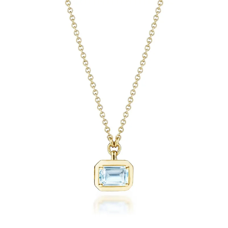 Women's necklaces gentle-design-TACORI Allure | Sky Blue Topaz Necklace - 0.7ct FP812HEC55X4BTY