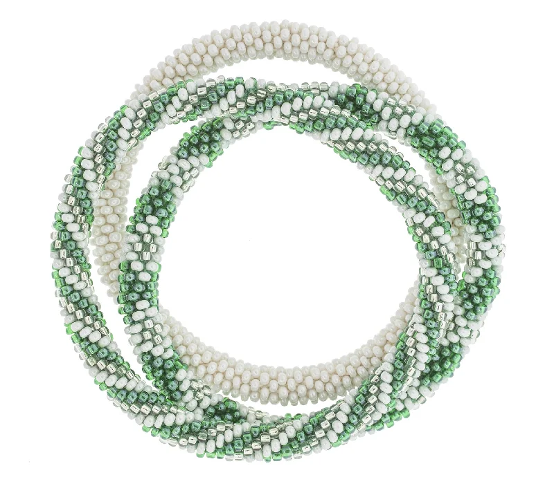 Women's bracelets refined-Game Day Roll-On® Bracelets <br> Green & White